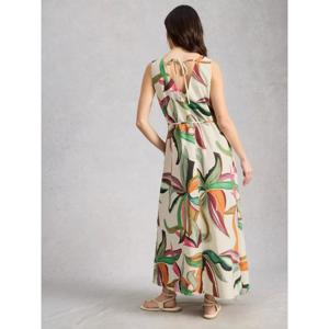 White Stuff Poppy Linen Maxi Dress